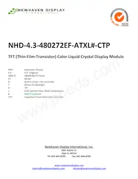 NHD-4.3-480272EF-ATXL#-CTP數據表 封面