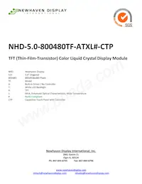NHD-5.0-800480TF-ATXL#-CTP數據表 封面