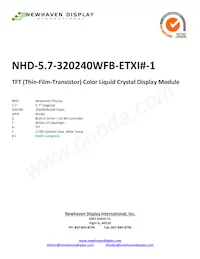 NHD-5.7-320240WFB-ETXI #-1 Datenblatt Cover