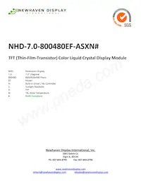 NHD-7.0-800480EF-ASXN# 데이터 시트 표지