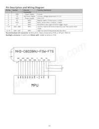 NHD-C0220AU-FSW-FTS Datasheet Page 4