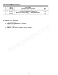 NHD-C0220BIZ-FSW-FBW-3V3M Datasheet Page 2
