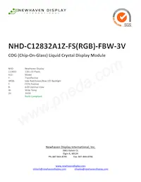 NHD-C12832A1Z-FS(RGB)-FBW-3V數據表 封面