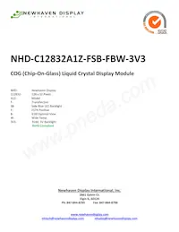 NHD-C12832A1Z-FSB-FBW-3V3 Datasheet Cover