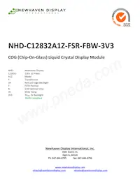 NHD-C12832A1Z-FSR-FBW-3V3 Datenblatt Cover