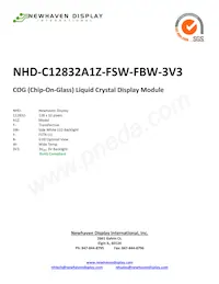NHD-C12832A1Z-FSW-FBW-3V3 Datenblatt Cover