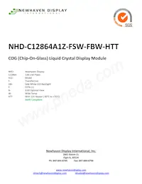 NHD-C12864A1Z-FSW-FBW-HTT Datasheet Copertura