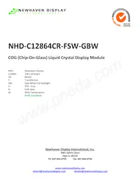 NHD-C12864CR-FSW-GBW數據表 封面