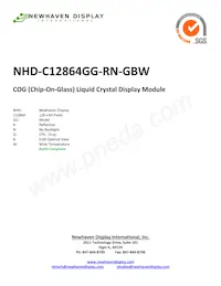 NHD-C12864GG-RN-GBW Datasheet Copertura