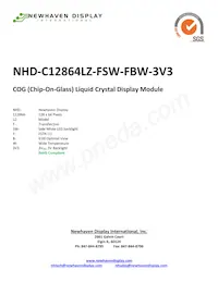NHD-C12864LZ-FSW-FBW-3V3 Datenblatt Cover