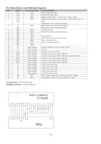 NHD-C12864LZ-FSW-FBW-3V3數據表 頁面 4