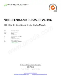 NHD-C12864M1R-FSW-FTW-3V6 Datasheet Copertura