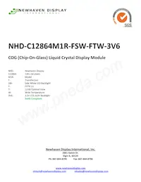 NHD-C12864M1R-FSW-FTW-3V6數據表 封面