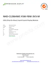 NHD-C12864WC-FSW-FBW-3V3-M Datenblatt Cover