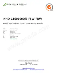 NHD-C160100DIZ-FSW-FBW Datasheet Copertura