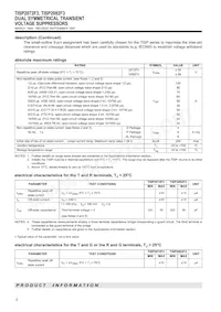 TISP2082F3DR-S 데이터 시트 페이지 2