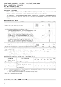 TISP2320F3DR-S Datasheet Pagina 2