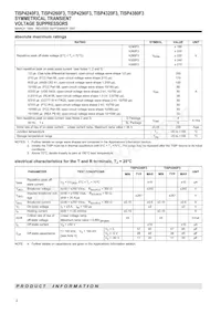 TISP4380F3DR-S Datenblatt Seite 2