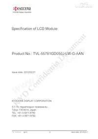 TVL-55781GD050J-LW-G-AAN Datasheet Page 2