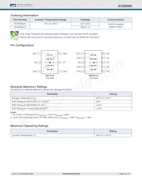 AOZ8005CIL Datasheet Pagina 2