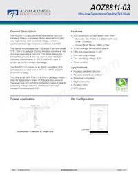 AOZ8811DT-03 Datasheet Cover