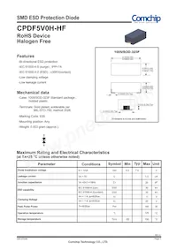 CPDF5V0H-HF數據表 封面