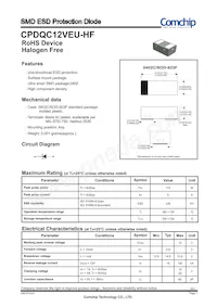 CPDQC12VEU-HF Datasheet Cover