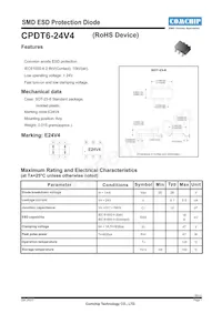 CPDT6-24V4 Datasheet Cover