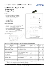 CPDVR105V0USP-HF Datasheet Cover