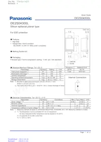 DE2S04300L Datasheet Copertura