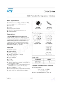 DSILC6-4F2 Datasheet Cover
