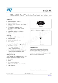 ESDA18-1K Datasheet Cover