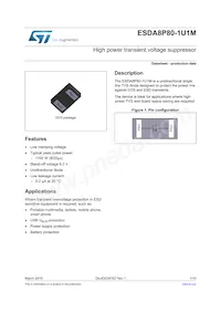 ESDA8P80-1U1M Datenblatt Cover