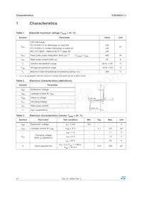 ESDA8V2-1J Datasheet Page 2