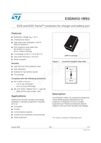 ESDA8V2-1MX2 Datasheet Cover