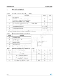 ESDA8V2-1MX2 Datasheet Pagina 2