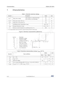 ESDALC20-1BF4 Datasheet Page 2