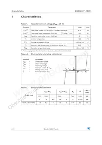 ESDALC6V1-1BM2 Datasheet Page 2