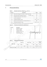 ESDALC6V1-1BM2 Datasheet Pagina 2