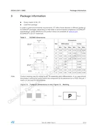 ESDALC6V1-1BM2 Datasheet Pagina 5