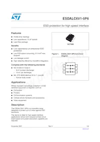 ESDALC6V1-5P6 Datasheet Cover