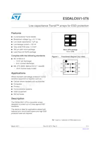 ESDALC6V1-5T6 Datasheet Cover