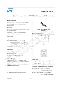 ESDALC6V1C2數據表 封面