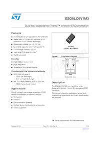 ESDALC6V1M3 Datasheet Cover