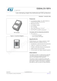 ESDALC8-1BF4 Datasheet Copertura