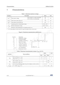 ESDALC8-1BF4 Datasheet Pagina 2