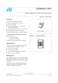 ESDARF01-1BF4 Datasheet Cover