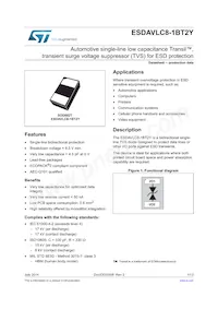 ESDAVLC8-1BT2Y Datasheet Cover