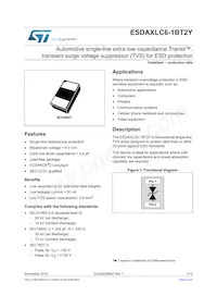 ESDAXLC6-1BT2Y Datasheet Cover