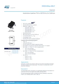 ESDCAN01-2BLY Datasheet Cover